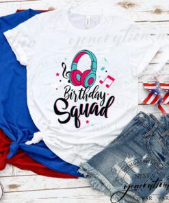 Tiktok Birthday T-Shirt Squad Birthday Queen Music TShirt