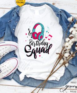 Tiktok Birthday T-Shirt Squad Birthday Queen Music TShirts