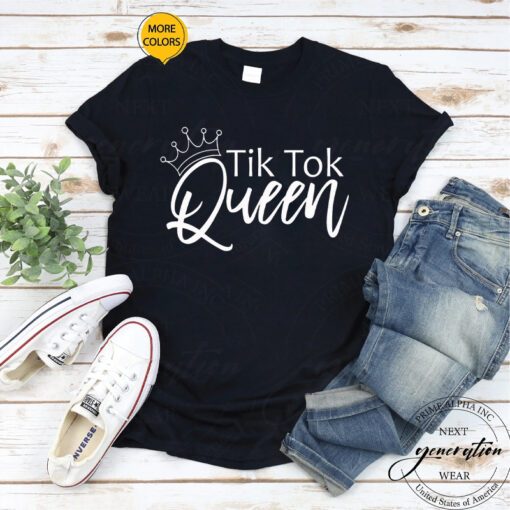 Tiktok Birthday T-Shirt Tik Tok Queen Lover Famous TShirts