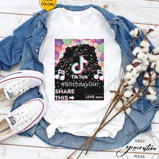 Tiktok Birthday T-Shirt Trendy Cool Style Tee Shirt