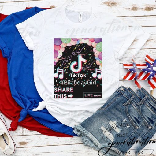 Tiktok Birthday T-Shirt Trendy Cool Style Tee Shirts