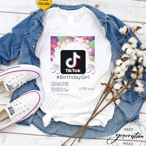 Tiktok Birthday T-Shirt Trendy Party Cool Style TShirts