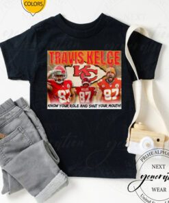 Travis Kelce Know Your role and shut Your Mouth tshirts