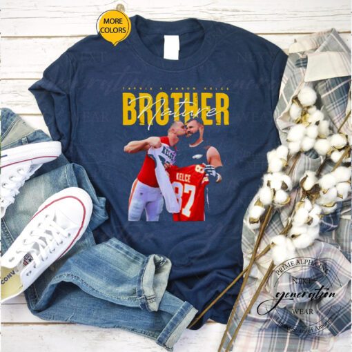 Travis X Jason Kelce Brother Nation 2023 tshirt