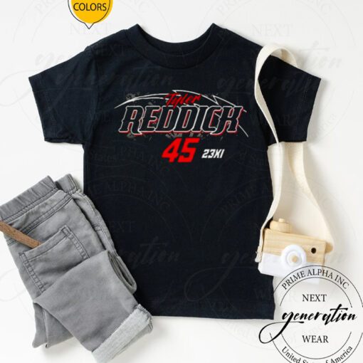 Tyler Reddick 23XI Racing Black 2023 #45 Lifestyle TShirt