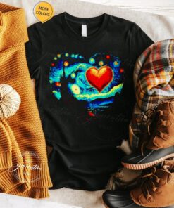 Valentine van gogh starry night tshirt