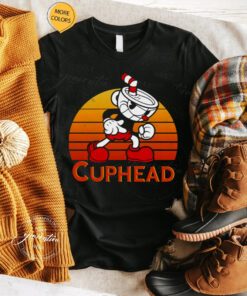 Vintage Sunset The Cuphead Show tshirt