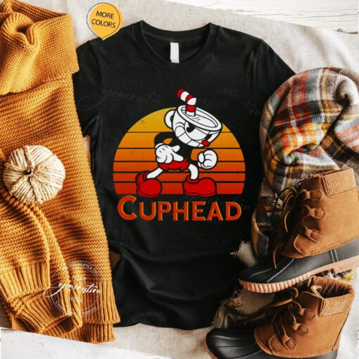 Vintage Sunset The Cuphead Show tshirt