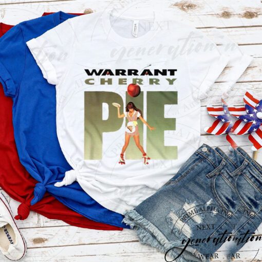 Warrant T-Shirt Warrant Cherry Pie 2 Album Trendy TeeShirt