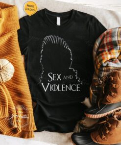 White Design Sex And Violence tshirt