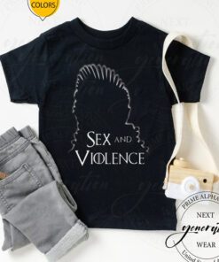 White Design Sex And Violence tshirts