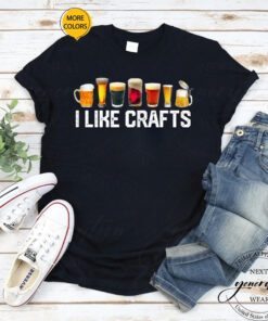 Womens Beer T-Shirt I Like Craft Beer Microbrew Hops Funny Shirt