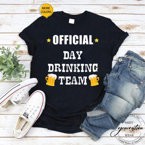 Womens Beer T-Shirt Official Day Drinking Team Beer Liquor TShirts