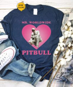 Worldwide Tour T-Shirt Mr Worldwide Pitbull Heart TShirt