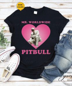 Worldwide Tour T-Shirt Mr Worldwide Pitbull Heart TShirts