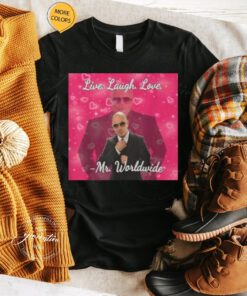 Worldwide Tour T-Shirt Pitbull Live Laugh Love TeeShirt