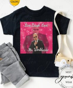 Worldwide Tour T-Shirt Pitbull Live Laugh Love TeeShirts