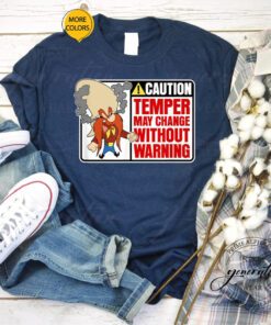 Yosemite Sam T-Shirt Looney Tunes Caution Temper May Change t-shirt