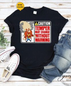 Yosemite Sam T-Shirt Looney Tunes Caution Temper May Change t-shirts