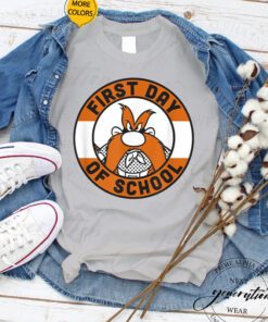 Yosemite Sam T-Shirt Looney Tunes First Day Of School Circle TShirt