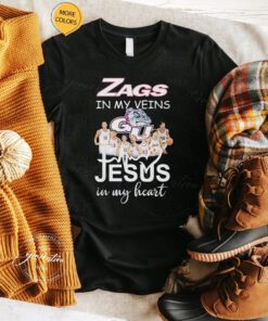 Zags In My Veins Team Jesus In My Heart TShirt