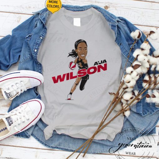 aja wilson caricature tshirt