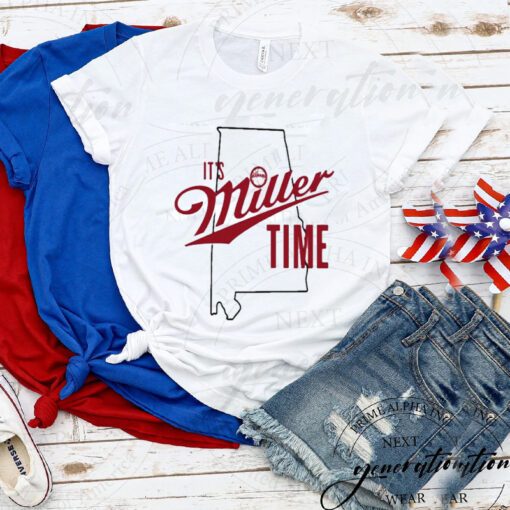 alabama basketball it’s miller time tshirt