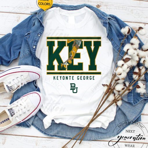 baylor basketball keyonte george key tshirts