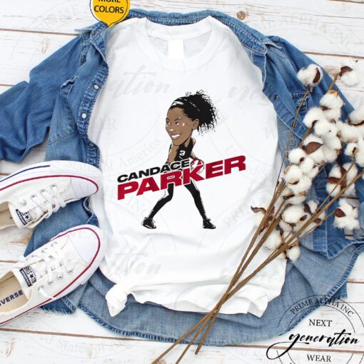 candace parker las vegas caricature tshirts