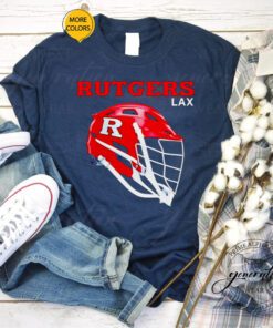 rutgers Scarlet Knights lacrosse helmet tshirt