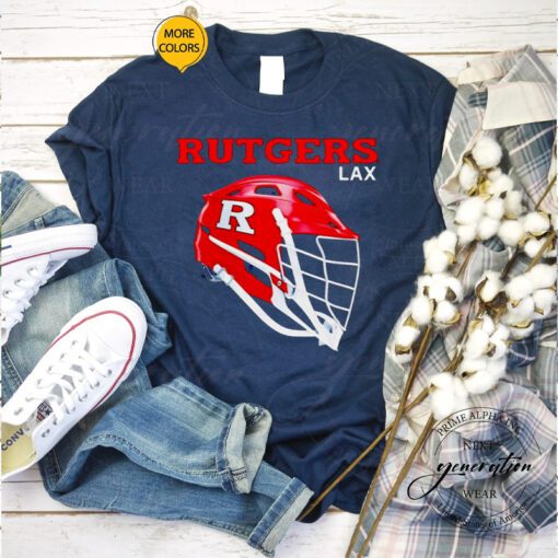 rutgers Scarlet Knights lacrosse helmet tshirt