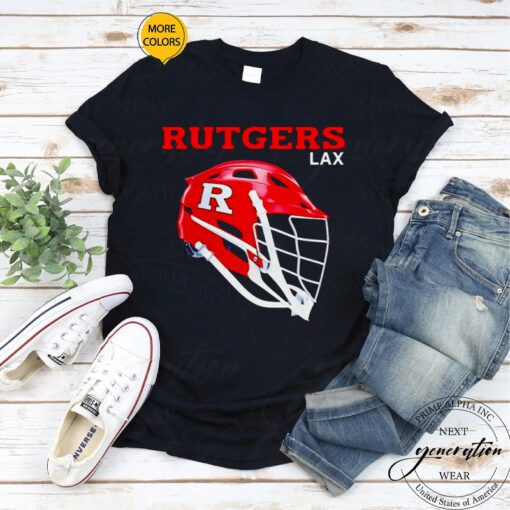 rutgers Scarlet Knights lacrosse helmet tshirts