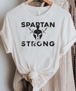 spartan strong MSU cross swords shirt