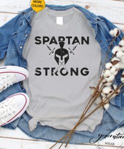 spartan strong MSU cross swords shirts