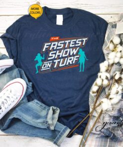 the fastest show on turf Miami Dolphins football tshirt