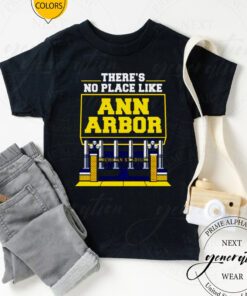 there’s no place like Ann Arbor Michigan stadium tshirts