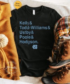 unc basketball kelly todd williams ustby poole hodgson tshirt