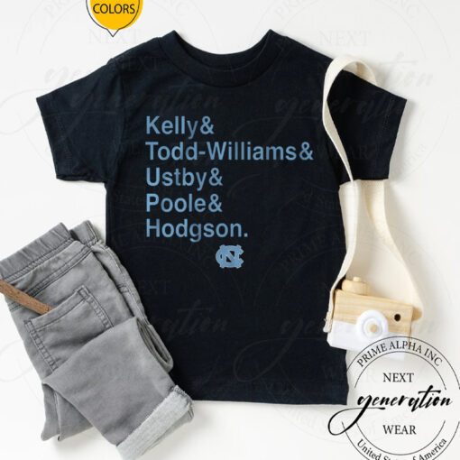 unc basketball kelly todd williams ustby poole hodgson tshirts