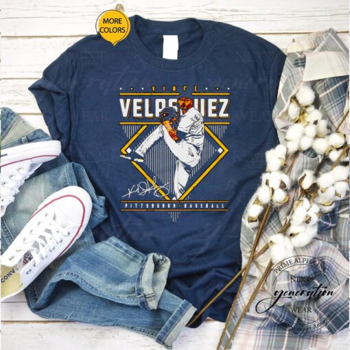 vince Velasquez Pittsburgh Pirates baseball diamond name tshirt