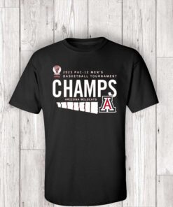 Arizona Wildcats 2023 Pac-12 Men’s Basketball Conference Tournament Champions Locker Room Shirts