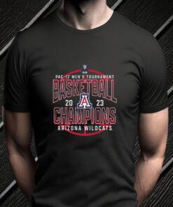 Arizona Wildcats 2023 Pac-12 Men’s Basketball Conference Tournament Champions TShirts