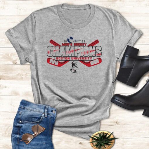Boston University 2023 Men’s Ice Hockey Champions T-Shirt