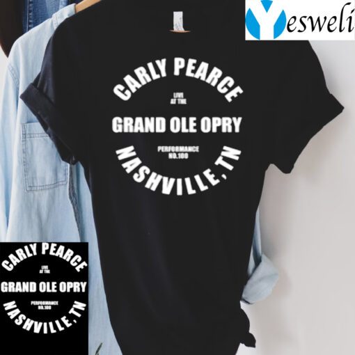 Carly Pearce Opry Exclusive 100th Show Circle T-Shirts