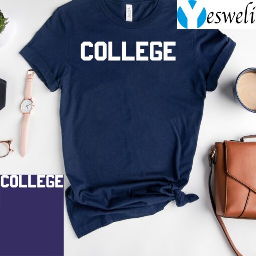 College t-shirt