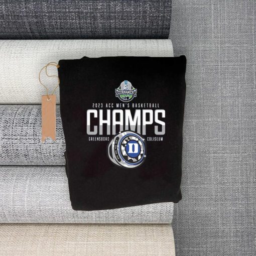 Duke Blue Devils 2023 Acc Men’s Basketball Conference Tournament Champions Locker Room Tee-Shirt
