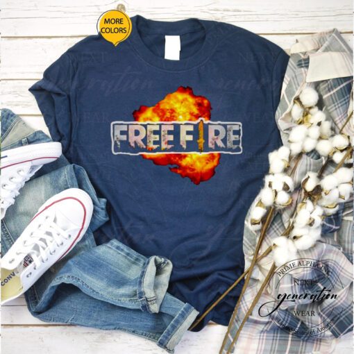 Fire Logo Graphic Garena Free Fire tshirt