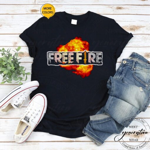 Fire Logo Graphic Garena Free Fire tshirts