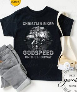 Godspeed T-Shirt With Godspeed On Highway Christian Biker TShirts