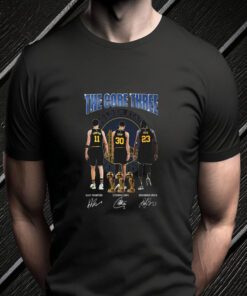 Golden State Warriors the core three Klay Thompson Stephen Curry Draymond Green tshirts