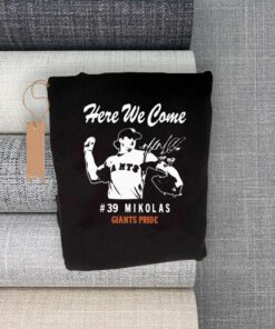 Here We Come #39 Mikolas Giants Pride Signature Tee-Shirt